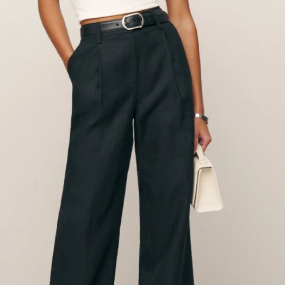 Reformation Pants - NWT Reformation Petites Alex Linen Pant